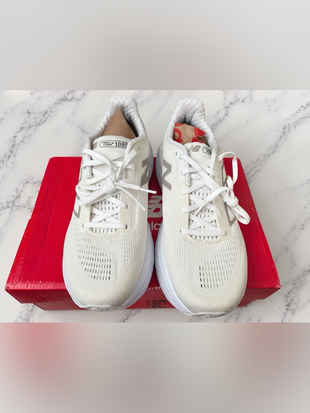 New Balance Women’s Fresh Foam 1080 Sneakers – White – Size 9.5